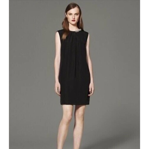 3.1 Phillip Lim | Women's Black Sleeveless Jewel Neck Sheath Dress Size XS - Picture 2 of 11